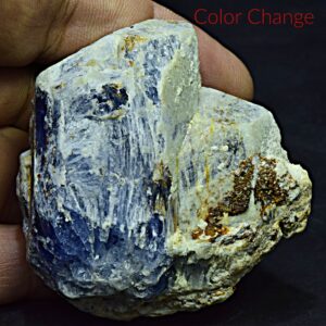 600 Carat Fluorescent Color Change Scapolite Crystal W/Pyrite From Afghanistan