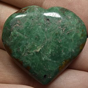 66 Carat Emerald Heart Shape Tumbled From Panjshir Afghanistan