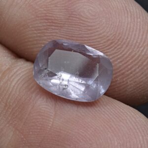 2.4 Carat Faceted Fluorescent Scapolite Cut Gemstone From Badakhshan Afghanistan