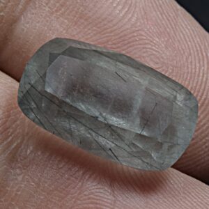 10.5 Carat Faceted Blue Rutile Quartz Cut Gemstone From Pakistan