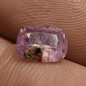 1.4 Carat Faceted Fluorescent Pink Sapphire Cut Gemstone From Badakhshan Afghanistan