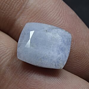 7 Carat Faceted Fluorescent Blue Hackmanite Cut Gemstone from Afghanistan – Rare Collector Stone
