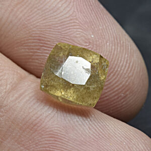 3.8 Carat Faceted Fluorescent Scapolite Cut Gemstone from Afghanistan – Rare Collector Stone