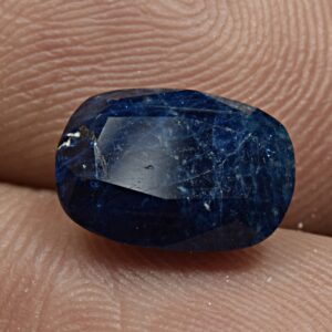 2.4 Carat Faceted Fluorescent Sodalite Cut Gemstone From Badakhshan Afghanistan