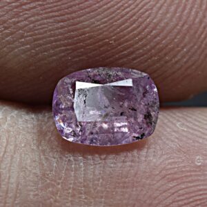 1 Carat Faceted Fluorescent Pink Sapphire Cut Gemstone From Badakhshan Afghanistan