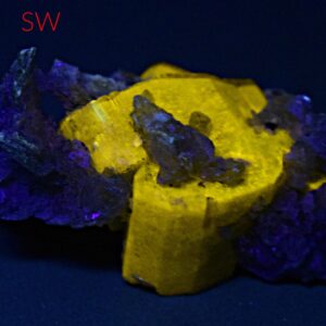 47 Carat Fluorescent Apatite Crystal Specimen With Mica & Tourmaline From Kunar Afghanistan