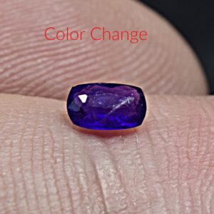 0.17 Carat Faceted Fluorescent Phosphorescent Sharp Color Change Hackmanite Cut gemstone From Badakhshan Afghanistan