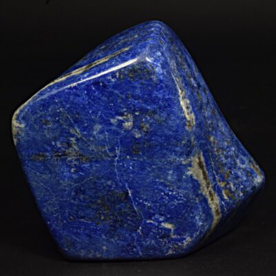 478 Gram Lapis Lazuli Polished Tumbled Stone W/Fluorescent Minerals, Pyrite From Badakhshan Afghanistan