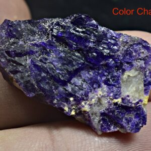 27 Carat Fluorescent Phosphorescent Sharp Color Change Rough Hackmanite From Badakhshan Afghanistan