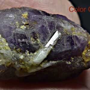 50 Carat Fluorescent Phosphorescent Color Change Hackmanite Crystal With Winchite From Badakhshan Afghanistan