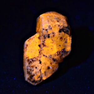 18 Carat Fluorescent Afghanite Crystal With Fluorescent Calcite From Badakhshan Afghanistan