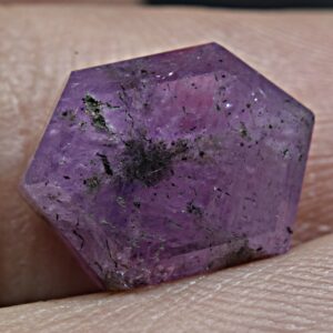 9 Carat Natural Fluorescent Pink Sapphire Trapiche From Badakhshan Afghanistan