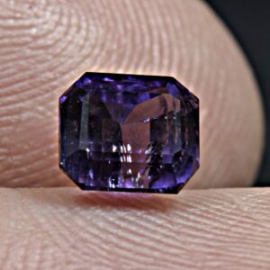 0.8 Carat Faceted Fluorescent Scapolite Cut Gemstone From Badakhshan Afghanistan
