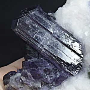 Fluorescent Scapolite Crystal Specimen with Diopside, Afghanistan