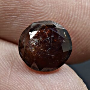 4 Carat Faceted Fluorescent Zircon Cut Gemstone From Pakistan