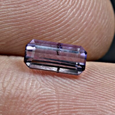 0.6 Carat Faceted Fluorescent Scapolite Cut Gemstone From Badakhshan Afghanistan