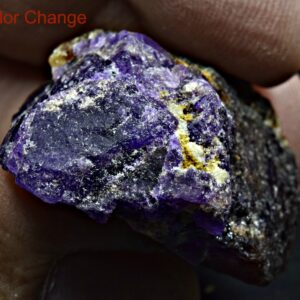 69 Carat Fluorescent Phosphorescent Sharp Color Change Hackmanite With Winchite Crystal From Badakhshan Afghanistan