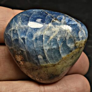 220 Carat Fluorescent Afghanite Polished Tumbled With Fluorescent Wernerite Scapolite, Pyrite From Badakhshan Afghanistan