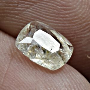 0.8 Carat Faceted Fluorescent Scapolite Cut Gemstone From Swat Pakistan