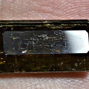 8 Carat Faceted Epidote Cut Gemstone From Pakistan