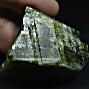 345 Carat Green Diopside Crystal From Badakhshan Afghanistan