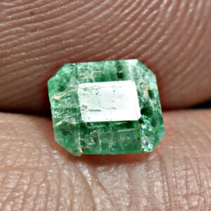 0.5 Carat Faceted Emerald Cut Gemstone From Panjshir Afghanistan