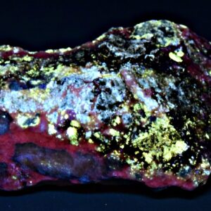 415 Gram Fluorescent Afghanite Crystal With Phlogopite, Fluorapatite On Fluorescent Calcite From Badakhshan Afghanistan