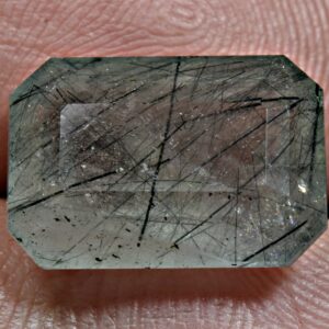 8 Carat Faceted Blue Rutile Quartz Cut Gemstone From Pakistan