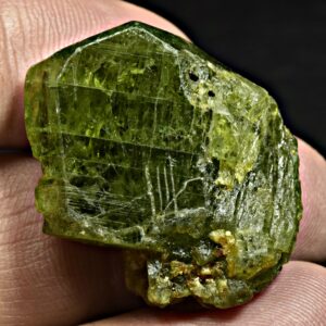 77 Carat Green Diopside Crystal From Badakhshan Afghanistan