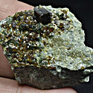 214 Carat Andradite Garnet Crystals Specimen With Diopside Crystals From Afghanistan