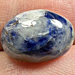 10.8 Carat Fluorescent Sapphire Cabochon From Badakhshan Afghanistan