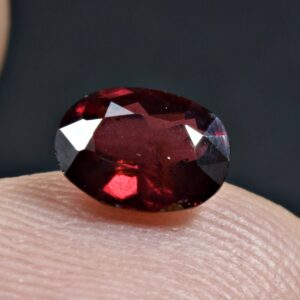 0.7 Carat Faceted Rhodolite Garnet Cut Gemstone  From Tajikistan