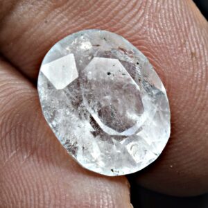 8 Carat Faceted Quartz Cut Gemstone From Pakistan