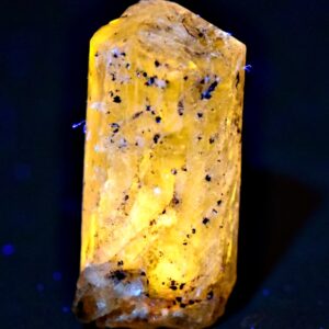 5 Carat Fluorescent Marialite Scapolite Crystal With Lazurite Dot & Pyrite From Badakhshan Afghanistan