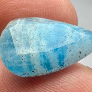 6.9 Carat Faceted Fluorescent Sodalite Cut Gemstone From Afghanistan