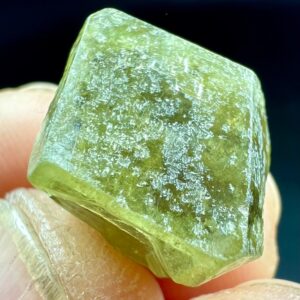 14 Carat Green Demantoid Garnet Crystal With Lustrous Rare Collector Display Specimen from Afghanistan