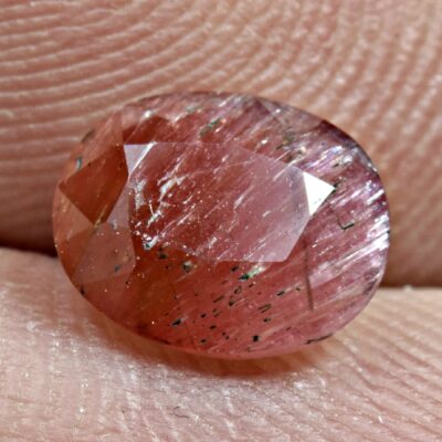 1.4 Carat Faceted Clinozoisite Cut Gemstone From Badakhshan Afghanistan
