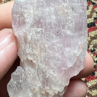 349 Carat Fluorescent Etched Pink Kunzite Crystal  From Afghanistan