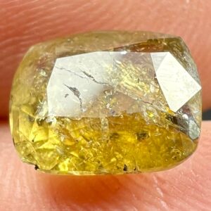 2.5 Carat Faceted Fluorescent Dravite Tourmaline Cut Gemstone From Afghanistan