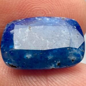 6.7 Carat Faceted Afghanite Gemstone: Fluorescent Phlogopite & Calcite