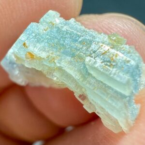 6 Carat Etched Blue Alkali beryl (Vorobyevite Rostrite ) Crystal  From Badakhshan Afghanistan