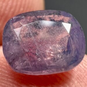 1.9 Carat Faceted Fluorescent Kashmir Pink Sapphire Cut Gemstone