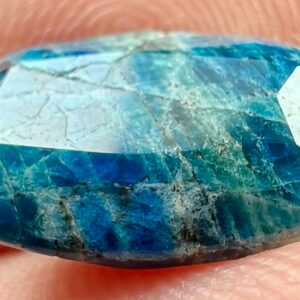 5 Carat Faceted Fluorescent Sodalite Cut Gemstone From Badakhshan Afghanistan