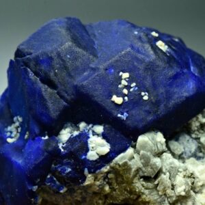 369 Gram Lazurite Crystal Specimen With Forsterite Crystals & Pyrite From Badakhshan Afghanistan