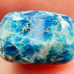 6.5 Carat Faceted Fluorescent Sodalite Cut Gemstone From Badakhshan Afghanistan