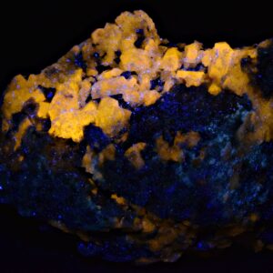 Fluorescent Marialite Scapolite Crystal with Phlogopite & Pyrite
