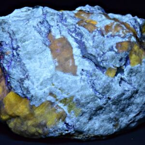 Fluorescent Marialite Scapolite Crystal with Phlogopite, Sodalite & Pyrite