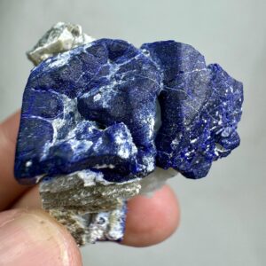 28 Grams Deep Blue Lazurite With Forsterite, Phlogopite Mica & Pyrite From Badakhshan Afghanistan
