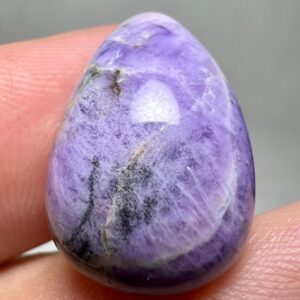 13.30 Carat Faceted Fluorescent Sharp Phosphorescent Hackmanite Cabochon, Cut From Badakhshan Afghanistan