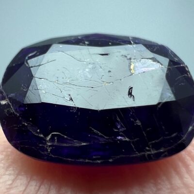 2.4 Carat Faceted Florescent Phosphorescent SHARPEST Color Change Hackmanite Gemstone From Badakhshan Afghanistan